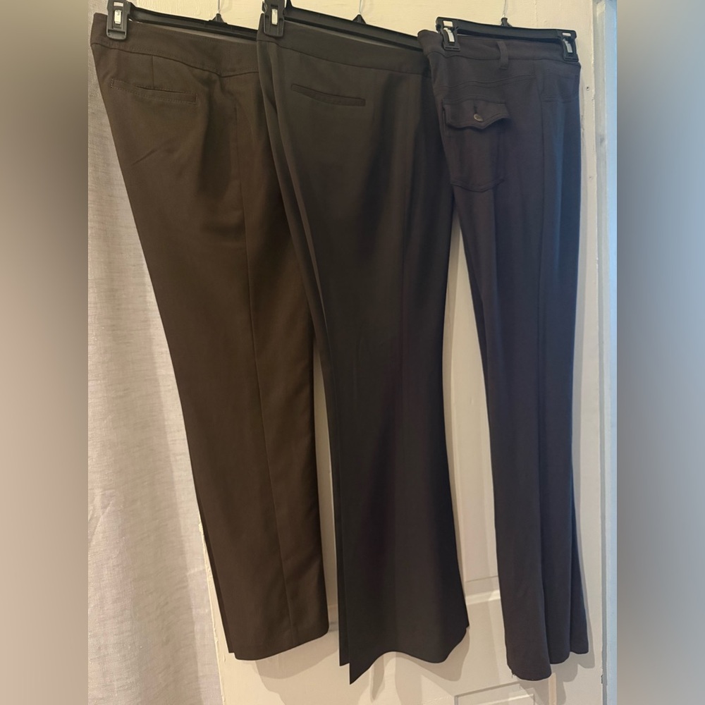 3 pairs Brown women’s pants size